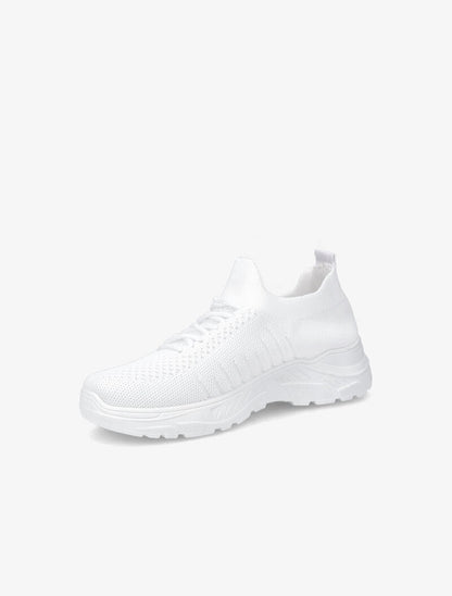 Baskets en mesh à lacets - Blanc - 4