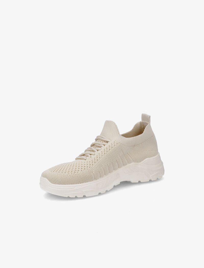 Baskets en mesh à lacets - Beige - 4