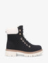 Boots fourrées en suédine à lacets - Noir - 5