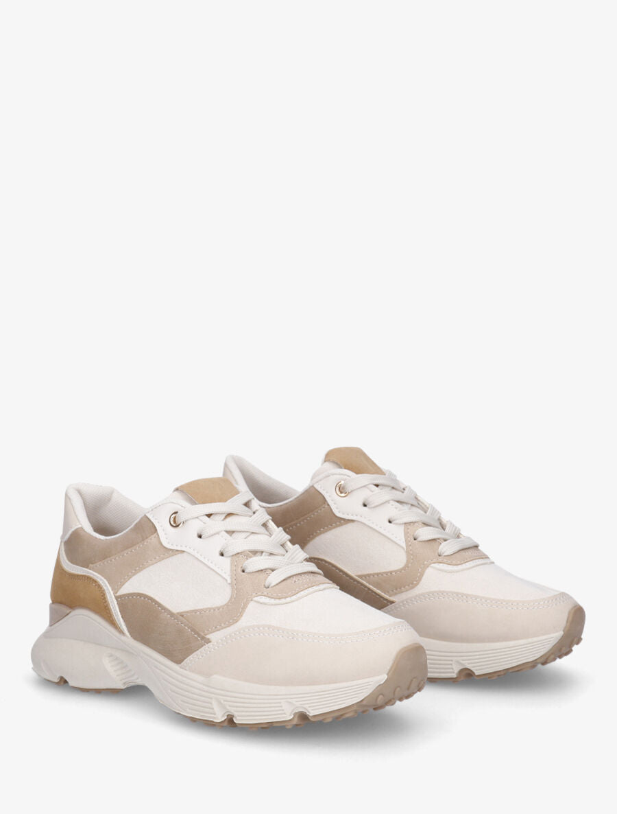 Baskets en suédine - Beige - 4