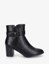Bottines en simili sanglées - Noir - 5