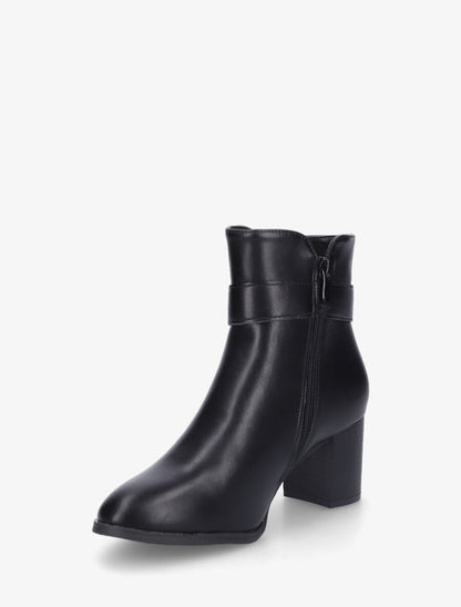 Bottines en simili sanglées - Noir - 3