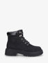 Boots en simili à lacets - Noir - 5
