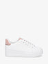 Sneakers à semelle texturée - Rose - 1