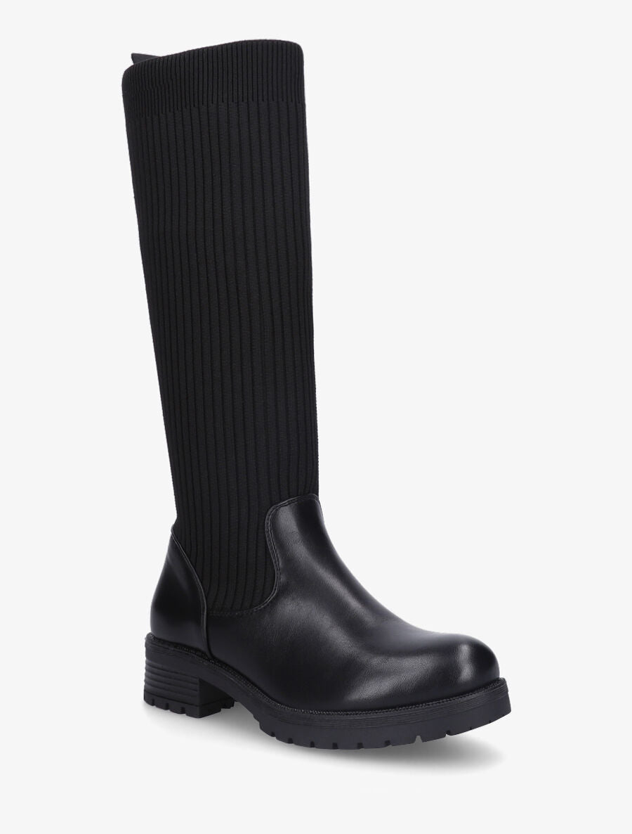 Bottes style chaussettes - Noir - 2