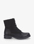 Bottines bimatière à lacets - Noir - 5