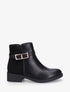 Bottines plates bi - Noir - 1