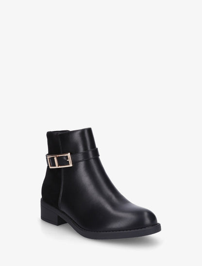 Bottines plates bi - Noir - 2