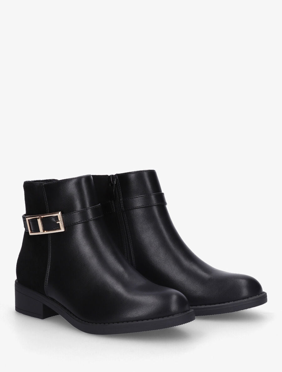 Bottines plates bi - Noir - 4