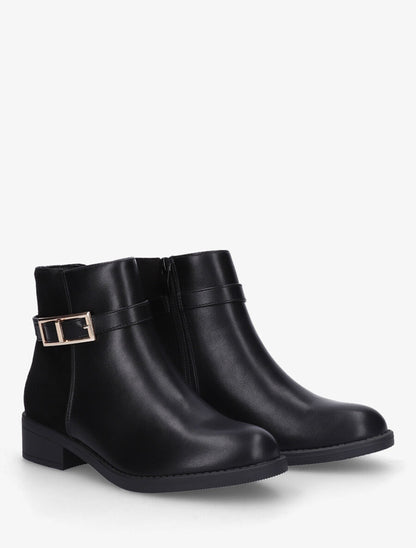 Bottines plates bi - Noir - 4