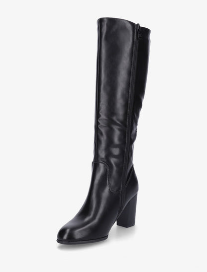 Bottes en simili à talon - Noir - 3