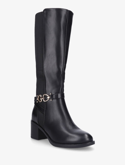 Bottes classiques en simili - Noir - 2