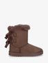 Bottines montantes fourrées à noeud - Marron - 5