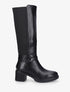 Bottes à contrefort python - Noir - 5