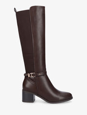 Bottes unies élastiquées - Marron - 5