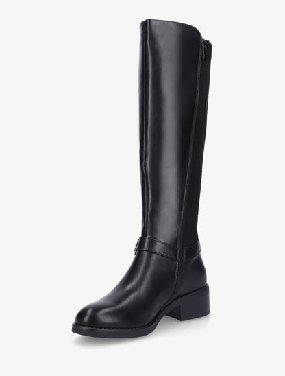 Bottes bi-matière sanglé - Noir - 3