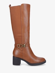 Bottes élastiquées sanglé - Camel - 5
