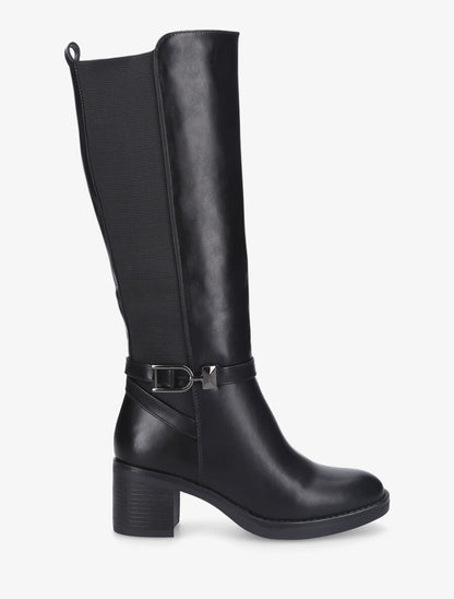 Bottes élastiquées sanglé - Noir - 1