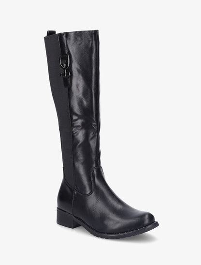 Bottes classiques à détails dorés - Noir - 2