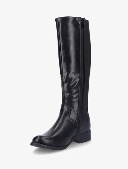 Bottes classiques à détails dorés - Noir - 4