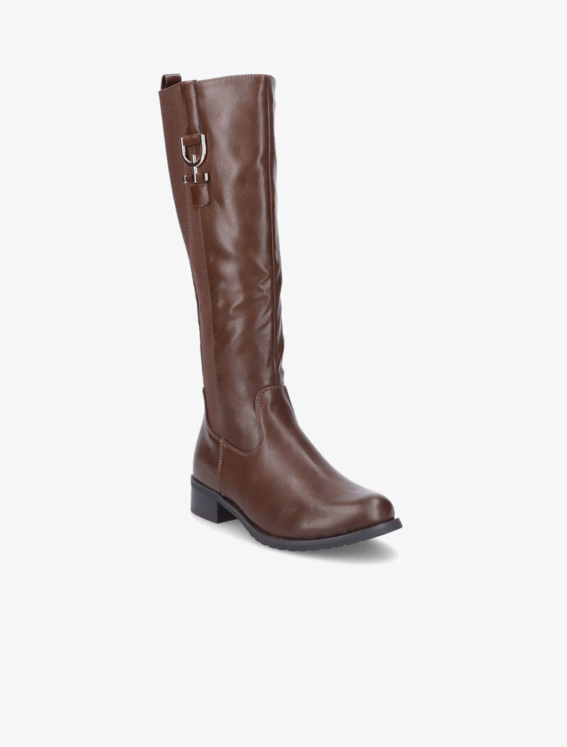 Bottes classiques à détails dorés - Marron - 3