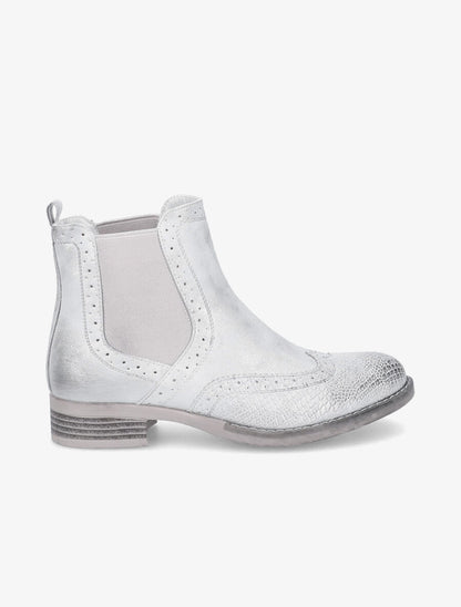 Chelsea boots à bouts effet python - Gris clair - 5