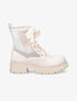 Rangers en simili à lacets ruban - Beige - 1