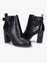 Bottines à talon et bride - Noir - 1