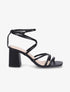 Sandales à brides et ganses fines - Noir - 1