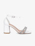 Sandales à ganses à strass - Blanc - 5