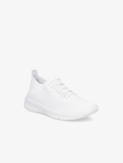 Baskets en mesh à lacets - Blanc - 2