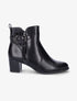 Bottines bi-matière à sangle - Noir - 5
