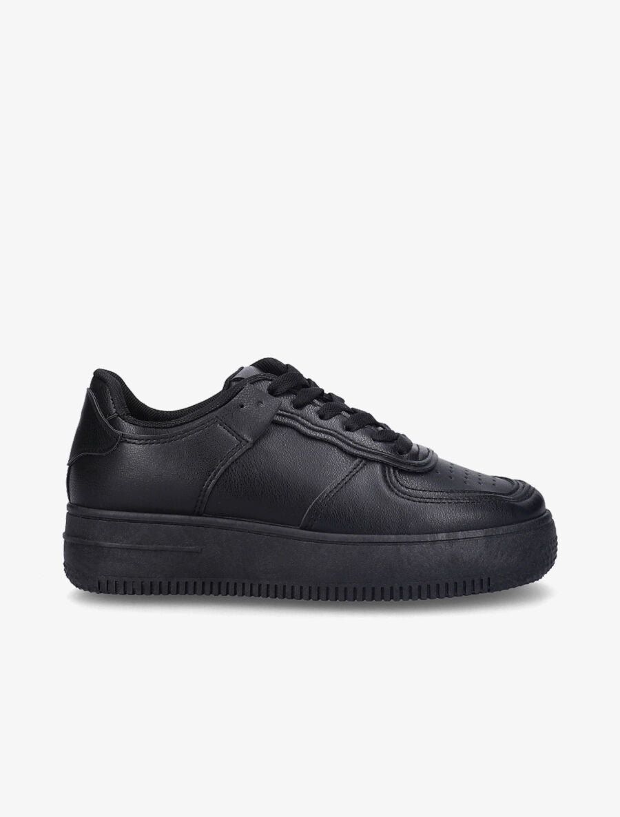 Sneakers à empiècements contrastants - Noir - 1