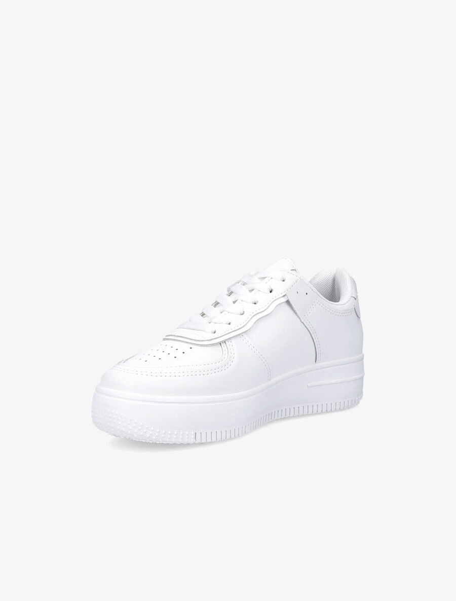 Sneakers à empiècements contrastants - Blanc - 3