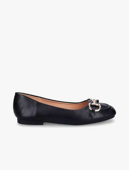Ballerines à tige style mors - Noir - 5