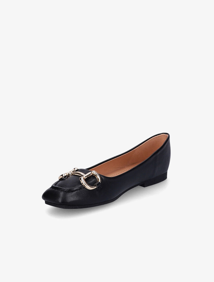 Ballerines à tige style mors - Noir - 3