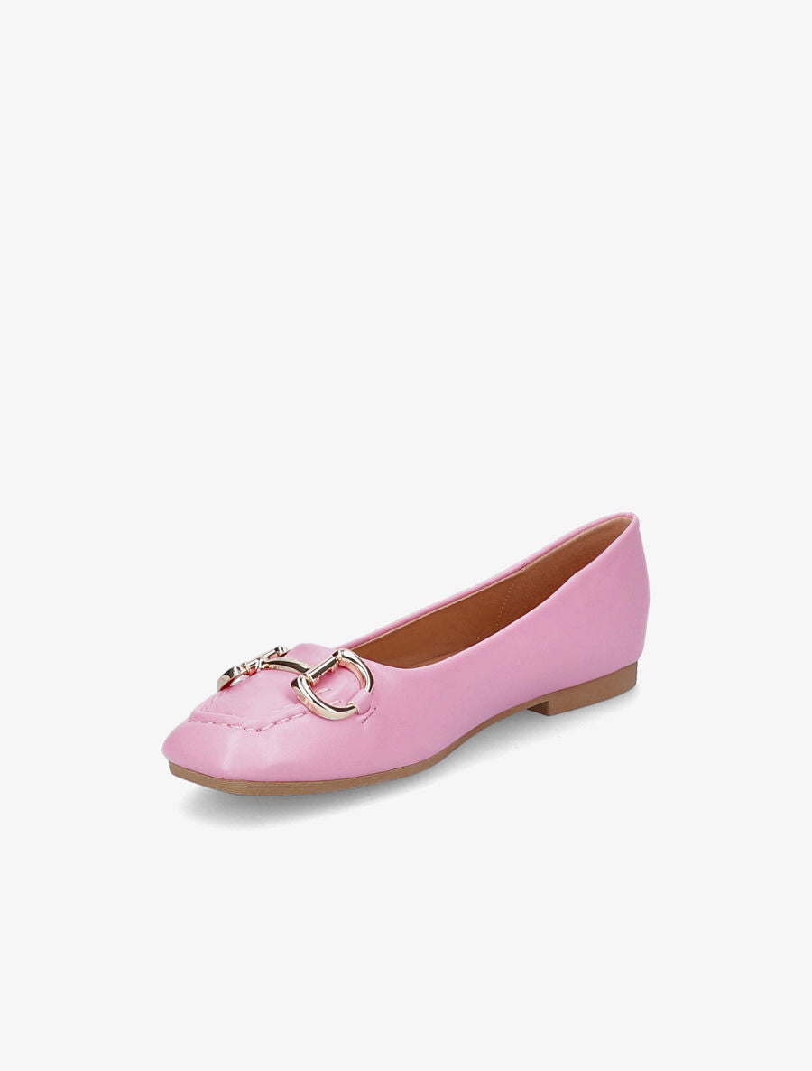 Ballerines à tige style mors - Rose bonbon - 3