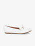 Mocassins boucles métalliques à strass - Blanc - 1