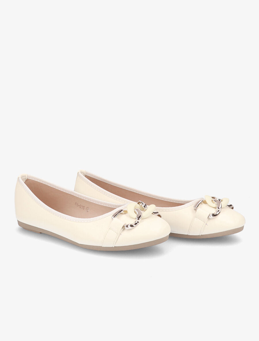 Ballerines à chaînes - Jaune - 4