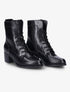 Bottines à lacets et à coutures contrastantes - Noir - 5