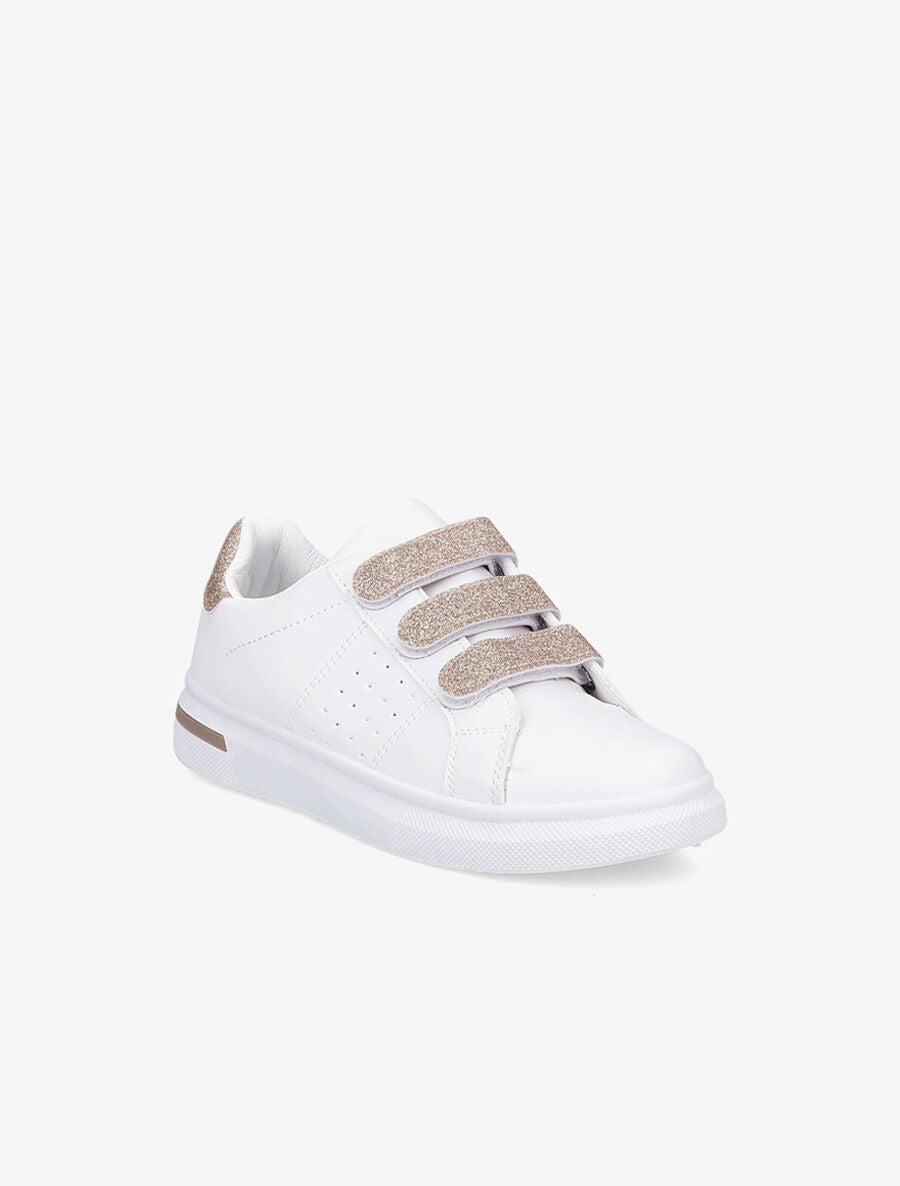 Baskets à scratchs pailletés - Rose gold - 2