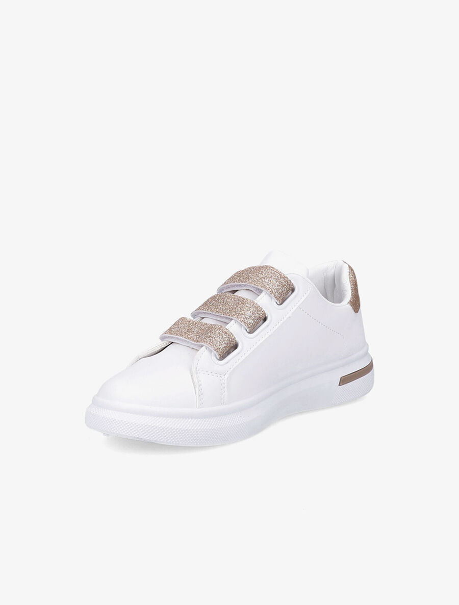 Baskets à scratchs pailletés - Rose gold - 3