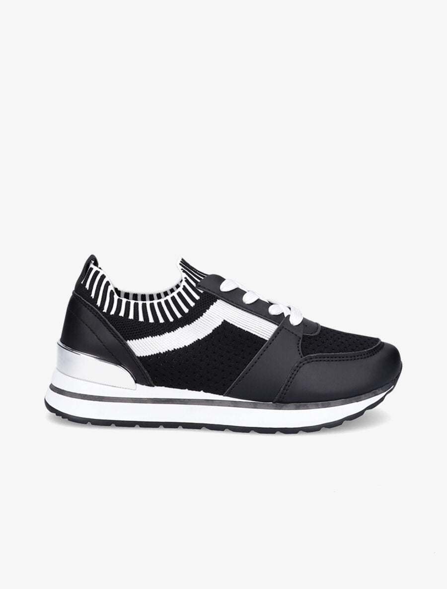 Baskets en mesh et simili - Noir - 1