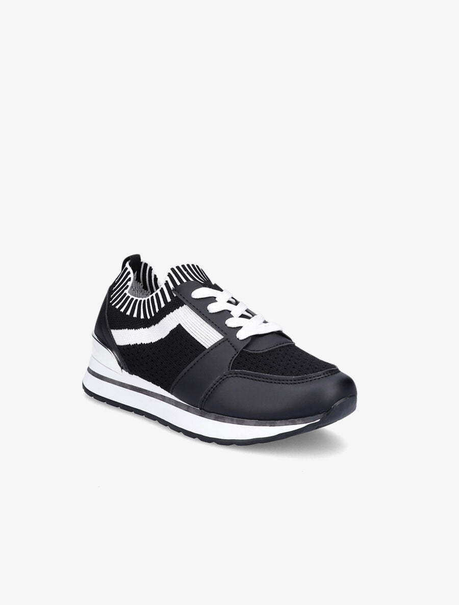 Baskets en mesh et simili - Noir - 2