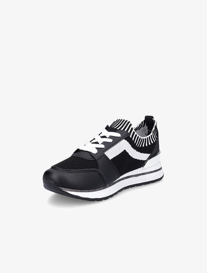 Baskets en mesh et simili - Noir - 3