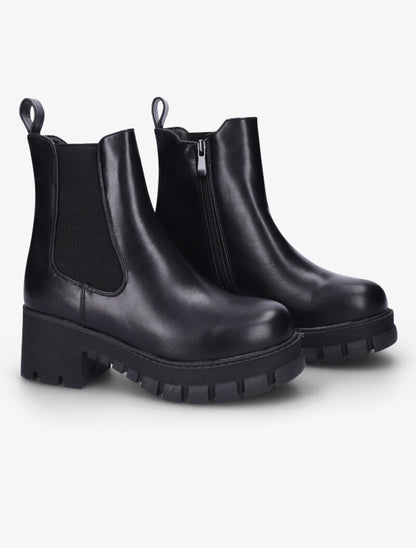 Boots à plateforme crantée - Noir - 5