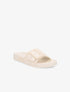 Claquettes en simili à boucle - Beige - 5