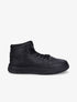 Sneakers montantes en simili à lacets - Noir - 5