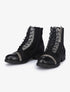 Boots style grunge à détails irisés - Noir - 1
