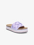Claquettes en simili à plateforme stylisée - Lilas - 5